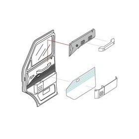 modanatura superiore pannello interno porta sx PER daily 1996 93924670