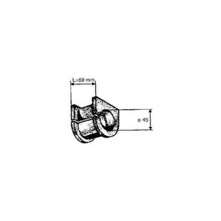 Boccola elastica per barra stabilizzatrice sospensione ant Iveco Turbostar 4731981