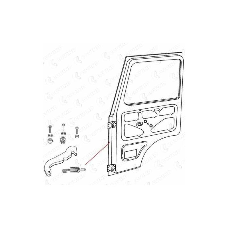 MOLLA TIRANTE PORTA DX SX PER Gamma Z 9072863